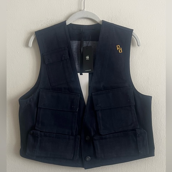 G-Star Raw Denim Vest Size Small New - Picture 2 of 5